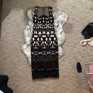 Multicolored Office Dress